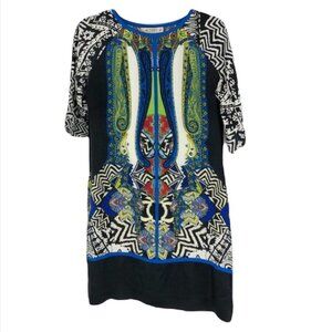 Etro silk tapestry mini dress  abstract print multicolor size 40 (US ~4-6)
